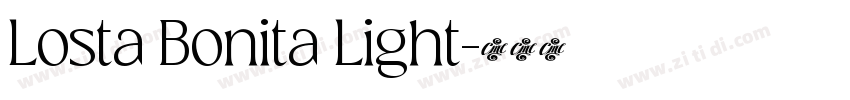 Losta Bonita Light字体转换 Losta Bonita Light字体转换